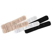 Bye Bra 2 extensiones de sujetador de gancho, 3 colores/paquete