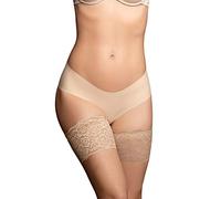 Bye Bra Bandas Para Muslos Para Mujeres, Bandas Para Muslos De Encaje, Correas De Silicona, Bandas Anti-Rozaduras Y Frotamiento, Previenen El Roce Del Muslo Interno, Beige Y Negro, S-Xxl (Beige, M)