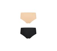 Bye Bra Braga 'Invisible High Brief' beige / negro, Talla XXL
