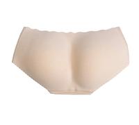 Bye Bra Bragas Acolchadas, Braguitas Moldeadoras, Cintura Baja, Transpirable, Ropa Interior, Reforzador De Glúteos, para Formas Redondas Y Completas, Lencería para Modelar El Cuerpo, Piel, Tamaño: L