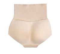 Bye Bra Bragas Acolchadas Sin Costuras, Cintura Alta, Bragas Acolchadas con Levantador De Glúteos, Bragas Acolchadas con Control De Abdomen, Modelador De Cuerpo, Adelgazante De Muslos, Beige, S M L