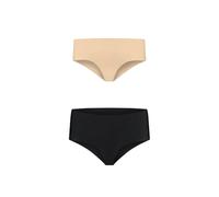 Bye Bra Bragas Invisibles Hipster, Cintura Alta, Bikini Sin Costuras, Sin Costuras, Sin Panty, Bordes Lisos, Paquete De 2, Tallas: S, M, L, Beige Y Negro