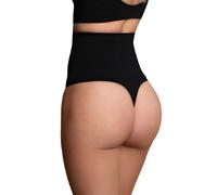 BYE-BRA - FAJA SIN COSTURAS ESTILO TANGA NEGRO TALLA S XXL NATURAL