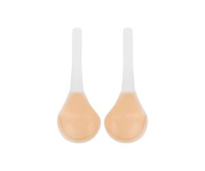 Bye Bra Silicón Sujetador Adhesivo, Levantadores de silicón para Esculpir, Efecto Escote Push-up para Bustos más Grandes, Escote en la Espalda, Reusable, sostén Adhesivo Pull up, Nude, tamaños: C-H