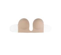 Bye Bra Sostén Escote Estilo U, Adhesivo Invisible Con Escote Profundo, Sin Tirantes Y Descubierto De La Espalda, Efecto Push-up, Para Un Escote Profundo En V Y Escotes Profundos, Nude Y Negro, A-e, color Beige, C