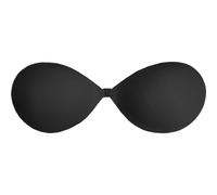 BYE-BRA - SUJETADOR INVISIBLE BEIGE COPA D - SIZE C, NEGRO