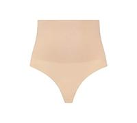 Bye Bra Tanga sin Costuras, Cintura Alta, Fajas, Moldeador de Cuerpo Negro/Beis S-XXL (Beis, M)