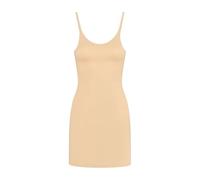 Bye Bra - Vestido esculpiente, Adelgazante y Vainante, Que sostiene Ligeramente Le Vientre, Ropa Interior sin Costuras, Vestido con Tirantes Ajustables, 3 Colores, XL,Beige