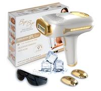 Bye Bye Depiladora IPL Tecnología de Luz Pulsada - 9 Niveles de Intensidad + Modo Frío - 3 Funciones: Depilación, Antiacné y Rejuvenecimiento - 2 Cabezales + Gafas Protección - Ligero, agarre fácil
