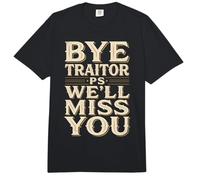 Bye Traitor PS We'll Miss You Co-Worker Farewell Jokes Comfort Colors Adult Heavyweight T-Shirt