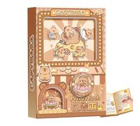 Byeaon Capybara Gacha Pocket Book, Notebook Journal, Gift de papelería para niños, almohadilla de escritura diaria creativa, 13.5x9.5x2.5cm, para uso en la escuela
