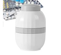 Byeaon Cortador Divisor De Pastillas | Divisor Portátil De Comprimidos Pequeños - Multifuncional Almacenamiento De Comprimidos Cortador Mitad O Cuarto Para Hogar Escuela Viajes Y Exteriores Para Toda