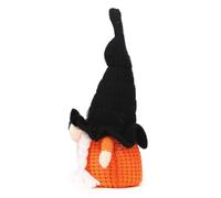 Byeaon Decoración Halloween Mono Figurita Tejida De Buena Suerte | Muñeco Halloween sin rostro Para Repisa, , Mesita de , Aula, Dormitorio, Apartamento, Niños, Niñas, Adultos