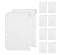 Byeaon Fundas Para Carpeta De Inserción,Compatibilidad Con Mochila Contra Pérdidas | Bolsillos Para Carpeta De 6 Agujeros | para Facturas Documentos Fiscales Tareas Proyectos Informes Fotografías