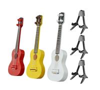 Byeaon Guitarra Ukulele Miniature - Instrumento de Cuerda Educativo - Miniatura De Guitarra con Impresión 3D - para Estante, Escritorio, Dormitorio, Aficionados A La Música, Adolescentes Y