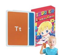 Byeaon Juego de Tarjetas del Alfabeto para Niños,58 Piezas Actividades Educativas Interactivas - Tarjetas De Números para Niños,para Jardín De Infantes Aula Educación En Casa Viaje Hogar Coche Avión