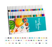 Byeaon Marcadores de pintura para niños,Marcadores de pintura para niños - Pluma fina para rupestre,Suministros de arte, colores para manualidades, impermeable, de secado rápido para papel