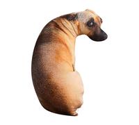 Byeaon Peluche De Perro Infantil,Cojín 3D con Soporte Lumbar | Perro de Animal de Peluche Realista | para la Siesta, sofá, Dormitorio, estantería, Silla, Coche y Accesorio para fotografía