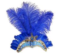 Byeaon Tocados de carnaval para mujer | Accesorios para tocado Showgirl - Tocado de cosplay, para , festivales, cócteles, carnaval, boda, reunión de máscaras