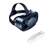 byepica Gafas 3D VR con controlador para teléfonos móviles, auriculares VR ajustables para películas inmersivas y juegos de arte, se adapta a dispositivos de 5 a 7 pulgadas, mide 4.7 x 1.7 x 1.3