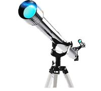 BYERZ Telescopio de astronomía, longitud focal de 900 mm, cielo y tierra de doble propósito, telescopio refractario portátil para principiantes para niños y adultos con trípode, brújula de metal y