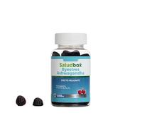 Byestres Ashwagandha Gominolas | Adaptógeno Antiestrés, Calma y Relajación, Alta Absorción y Potencia, 60 Gummies Veganos | Sabor a Cereza, Sin Gluten ni Lactosa | Saludbox