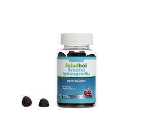 Byestres Ashwagandha Gominolas | Adaptógeno Antiestrés, Calma y Relajación, Alta Absorción y Potencia, 60 Gummies Veganos | Sabor a Cereza, Sin Gluten ni Lactosa | Saludbox
