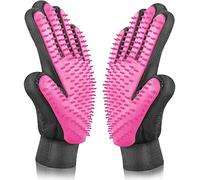 BYETOO Guante de Aseo para Mascotas,Guante Quita Pelos Mascota,Cepillo para Eliminar el Pelo,Guante de Masaje Eficientes para Mascota para Perros,Gatos,Conejos y Cualquier Animal de Pelo Largo o Corto