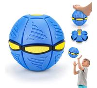 Byffoer 2026 Nueva pelota hinchable para niños, platillo volador mágico, pelota de saltar, interacción entre padres e hijos, juguete luminoso para reacción física educativa (azul)