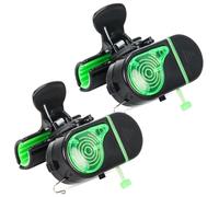 Byffoer Indicador de picada de pesca con luz LED y sonido, campana de pesca, alarma electrónica sensible, accesorio de pesca para deportes al aire libre, adultos y hombres