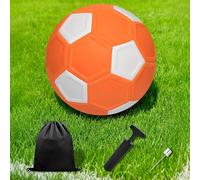 Byfoyif Balón de Fútbol Curvado 20 cm, Balón de Dirección Curvado Talla 4, Balones de Fútbol Efecto Increíble en EVA, con Bomba de Aire, Aguja de Aire y Bolsa, para Entrenamiento Actividades
