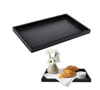 Byfoyif - Bandeja de madera maciza negra - Transporte ferroviario