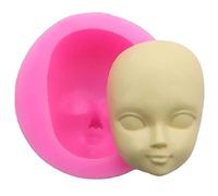 BYFRI Muchacha de la Cara del Molde de Silicona Torta de la Pasta de Chocolate adorna Las Herramientas de Bricolaje Mujer Máscara Gumpaste la Arcilla del polímero de Resina Moldes para Hornear