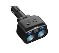 BYGD Cargador Coche Carga Rápida, 12V/24V USB Tipo C Cargador Coche，Cargador Mechero Coche QC 3.0 para GPS, iPhone, Android (2 Ports)