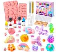 BYHANO Juego de manualidades para niños con moldes de silicona y base de jabón, juego de experimentación STEM, regalo de cumpleaños y regalo para niños y niñas
