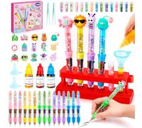 BYHANO Kit de Creación de Bolígrafos, Laboratorio de Bolígrafos con 52+ Accesorios, Kit Manualidades Niños, Juego Creativo Infantil Niños 5-12 años, Regalos creativos para Navidad