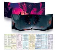 Byhoo Parasol para D&D 5E (2 Unidades) - Superficie Resistente al Agua, Plegable en 3 Capas, Compatible con el Manual de Player's Handbook