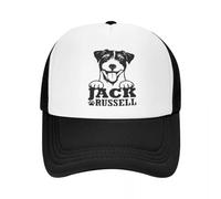 BYHSEPQ Cita Graciosa: Me Encanta mi Jack Russel Terrier Gorras de béisbol de Malla Personalizada, Hombres de Acampada, Gorras de Padre de Playa Masculinas, Gorra de Camionero.