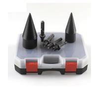 BYINGS Brocas for cortar leña de 32/42 mm, 6 unidades, conos de tornillo for cortar madera, brocas cuadradas, redondas y hexagonales for taladro percutor.