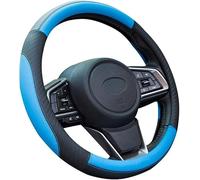 byjgs Funda Volante Coche para Citroen AMI Xsara Picasso Berlingo C1 C2 C3 Aircross C4, Cuero Cubierta del Volante Antideslizante Cómodo Interior Accesorios,A