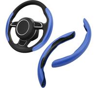 byjgs Funda Volante Coche para Citroen AMI Xsara Picasso Berlingo C1 C2 C3 Aircross C4, Fibra Carbono Cubierta del Volante Antideslizante Cómodo Interior Accesorios,E