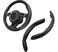 byjgs Funda Volante Coche para Citroen AMI Xsara Picasso Berlingo C1 C2 C3 Aircross C4, Fibra Carbono Cubierta del Volante Antideslizante Cómodo Interior Accesorios,B