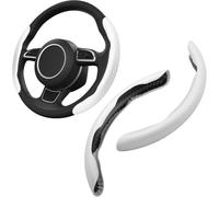 byjgs Funda Volante Coche para Mitsubishi Lancer-ex/Lancer/Tis/Eclipse Cross, Fibra Carbono Cubierta del Volante Antideslizante Cómodo Interior Accesorios,C