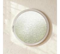 BYJSJY Ventana Redonda De Sótano,Ventana Abatible Empotrada,Ventanas De Cobertizo,Ventanas Batientes,Vidrio Templado Y Marco De Aleación De Aluminio,Ventanas Correderas(White2,60cm/23.6in)