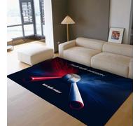 BYLEEHOMED Alfombra de béisbol para Dormitorio de Adolescente Alfombras Deportivas Antideslizantes Modernas Frases Inspiradoras Alfombra para Sala de Juegos Salón Decor de béisbol 100x150cm