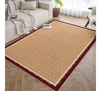 BYLEEHOMED Alfombra White Love Heart Line 150x210cm Alfombra Interior Interior de Estilo romántico de Estilo Antideslizante con patrón geométrico para el salón y Oficina