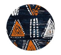 BYLEEHOMED Alfombras Redondas Bohemias Alfombra Antideslizante Azteca Occidental Lavable a máquina en casa de Campo étnica Bohemia suroeste Alfombra Circular para salón 60 cm