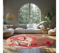 BYLEEHOMED Alfombras románticas para dormitorios de 90 cm Estilo Papercut Amantes Que abrazan la Alfombra Suave y se sienten fáciles de Limpiar Aplican a hoteles Entrada Familia