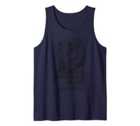 Byleth Un Gato como Diccionario Demonio Infernal Camiseta sin Mangas