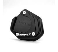 BYLKFC Caballete Almohadilla Placa De Caballete Lateral para Motocicleta para CFMOTO CF Moto 700MT 700 MT700 2025. Extensión De Soporte para Pata De Cabra. Extensión(Negro)